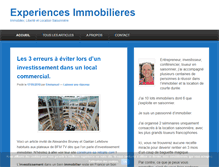 Tablet Screenshot of experiences-immobilieres.com